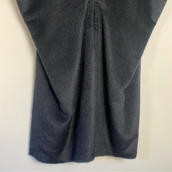 Zero + Maria Cornejo Suri Alpaca Virgin Wool Cocoon Coat Cape Charcoal Gray 6 - Picture 3 of 16